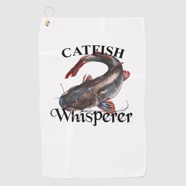 Catfish Whisperer Light Fishing Towel (Front)