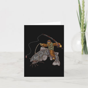Catfishing Bigfoot Hunting Catfishermen 1 Card