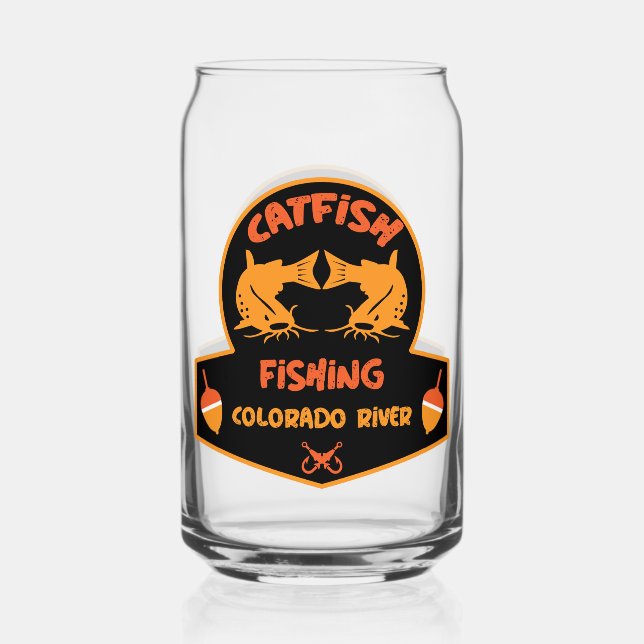 Catfishing Colorado River Can Glass (Front)