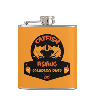 Catfishing Colorado River Hip Flask