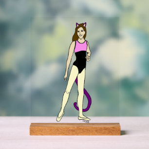 catgirl acrylic sign