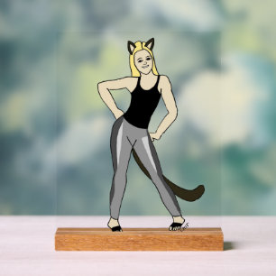 catgirl   acrylic sign