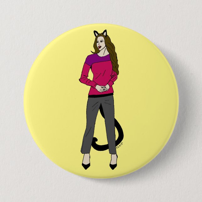 catgirl button (Front)