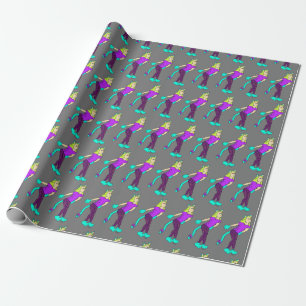catgirl button wrapping paper