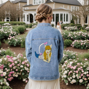 catgirl denim jacket