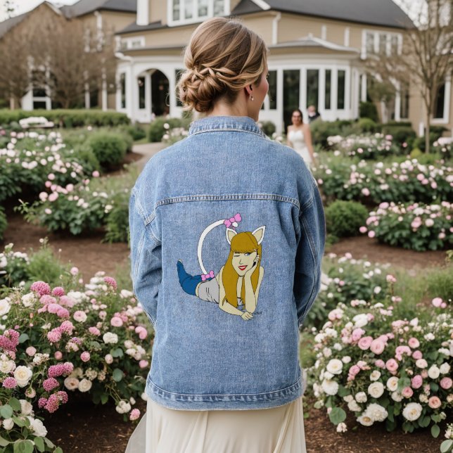 catgirl  denim jacket (Wedding Back)