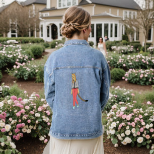 catgirl denim jacket