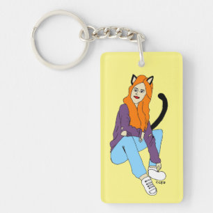 catgirl   keychain