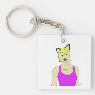 catgirl keychain