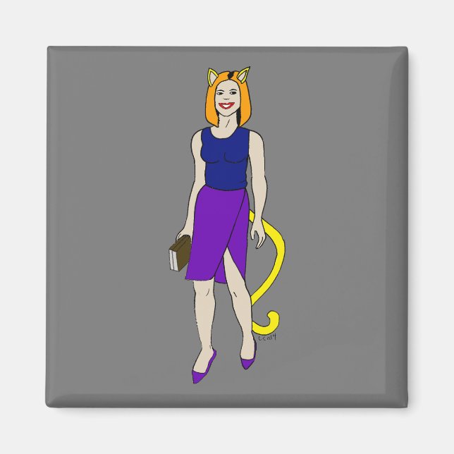 catgirl magnet (Front)
