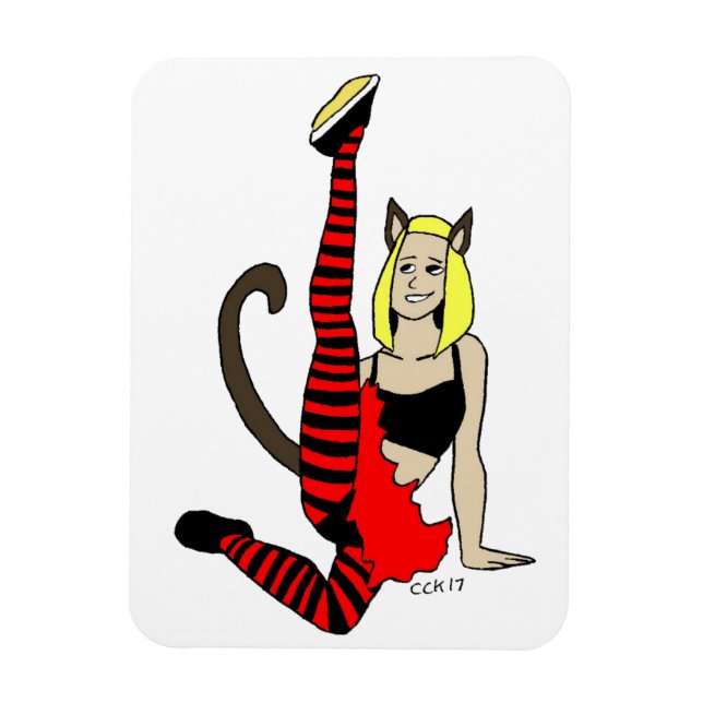 catgirl   magnet (Vertical)