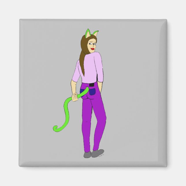 catgirl    magnet (Front)