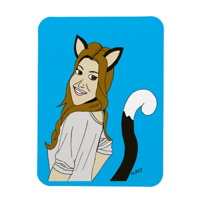 catgirl    magnet (Vertical)