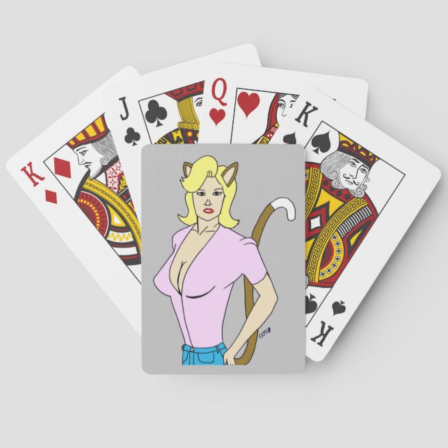 catgirl playing cards (Back)