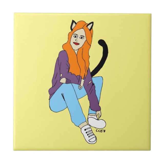 catgirl tile (Front)