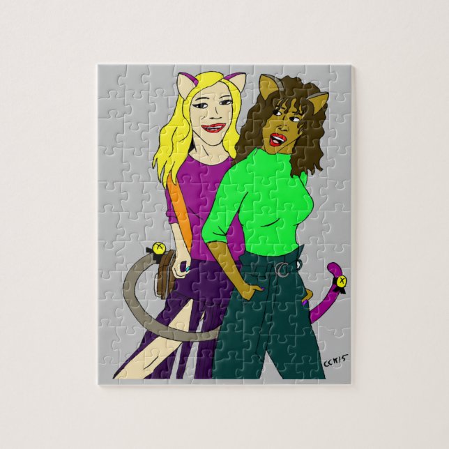 catgirls jigsaw puzzle (Vertical)