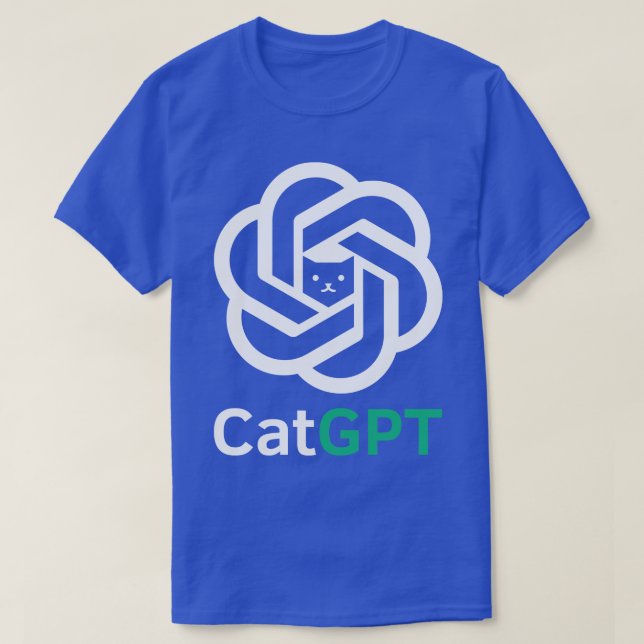 CatGPT Cat Lover T-Shirt (Design Front)