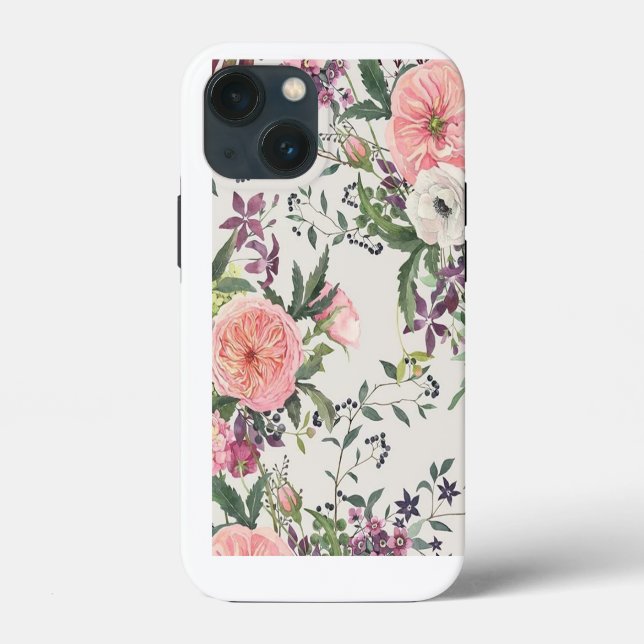 Cath Kidston London Design blue flowers   Case-Mate iPhone Case (Back)