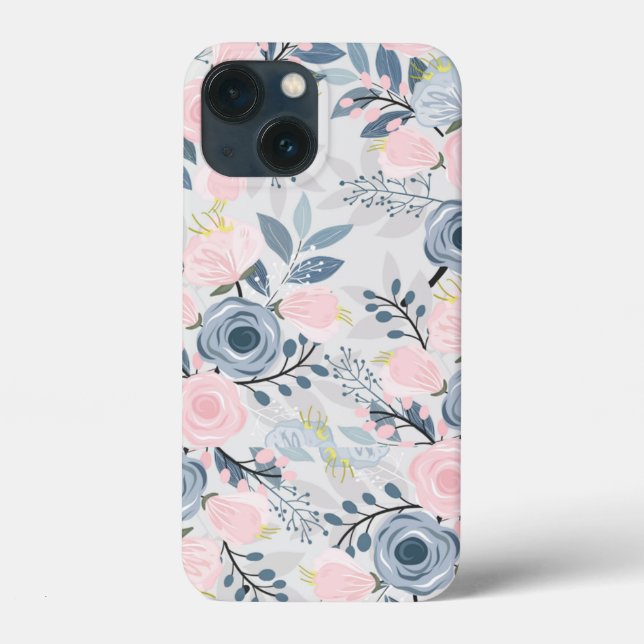 Cath Kidston London Design blue flowers   Case-Mate iPhone Case (Back)