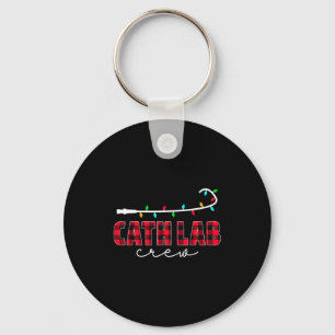 Cath Lab Crew Cardiology Nurse Rad Tech Christmas Keychain