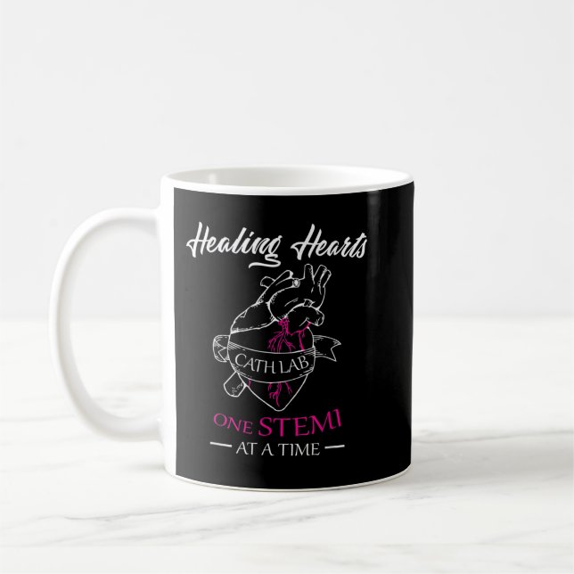 Cath Lab Nurse Gift, Nurse Stemi Cardiac Care Heal Coffee Mug (Left)