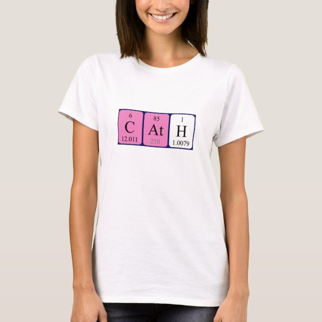 Cath periodic table name shirt (Front)