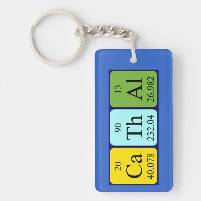 Cathal periodic table name keyring (Front)