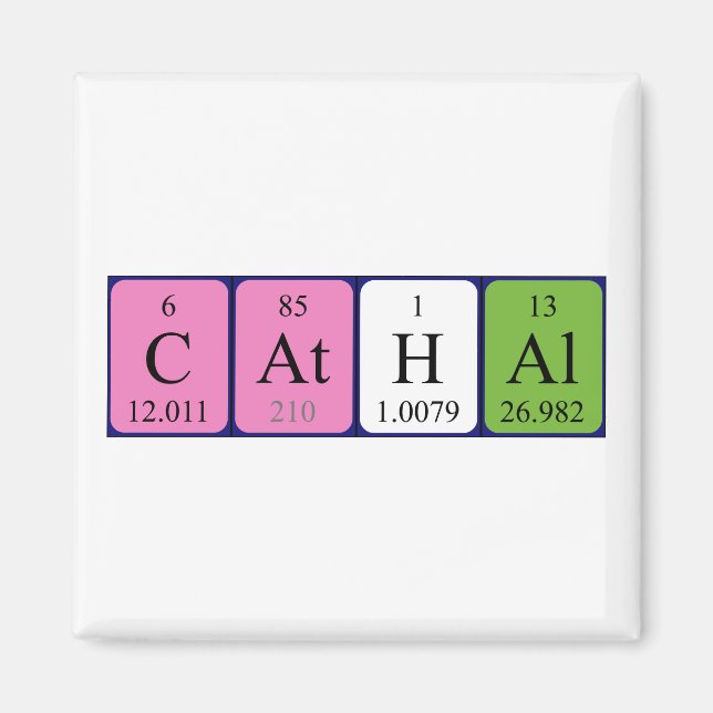 Cathal periodic table name magnet (Front)
