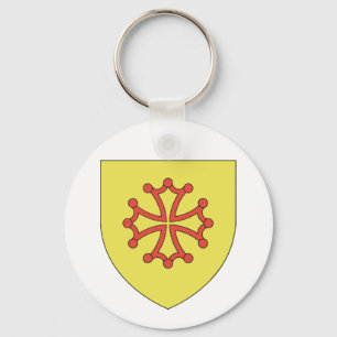 Cathar Cross Keychain
