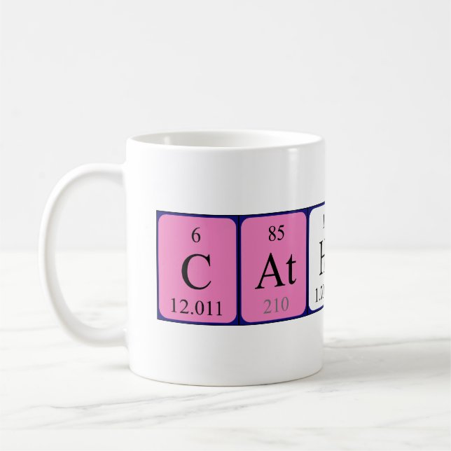 Catharina nom de table périodique mug (Gauche)