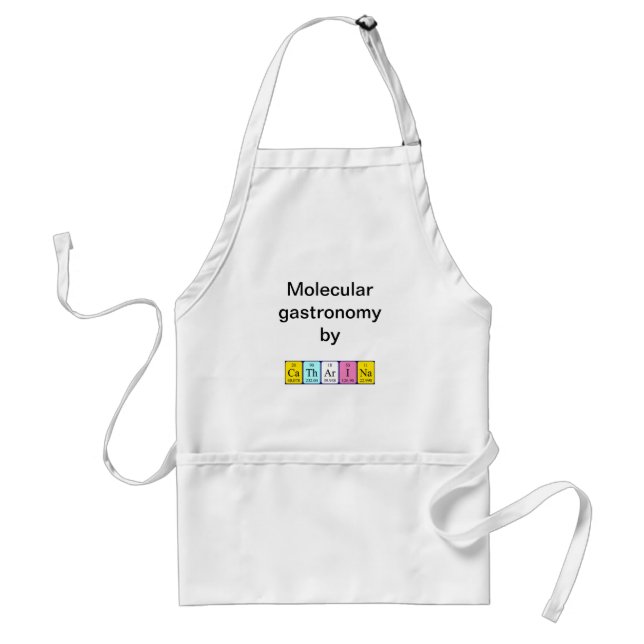 Catharina periodic table name apron (Front)
