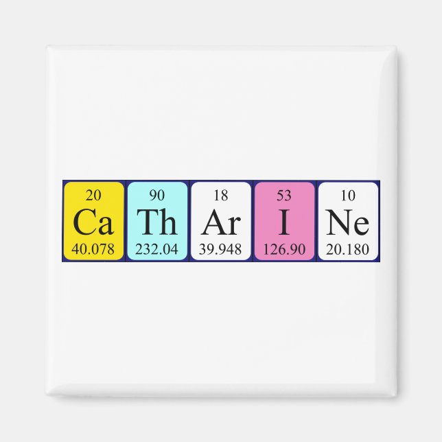 Catharine periodic table name magnet (Front)