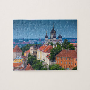 Cathedral and Cityscape   Estonia Jigsaw Puzzle