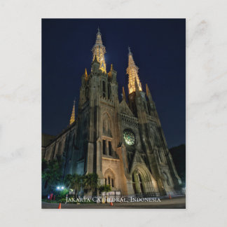 Cathedral Catholic Church Neo Gothic Architecture Postcard