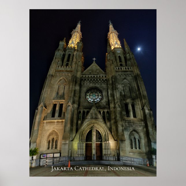 Cathedral Catholic Church Neo Gothic Architecture Poster (Front)