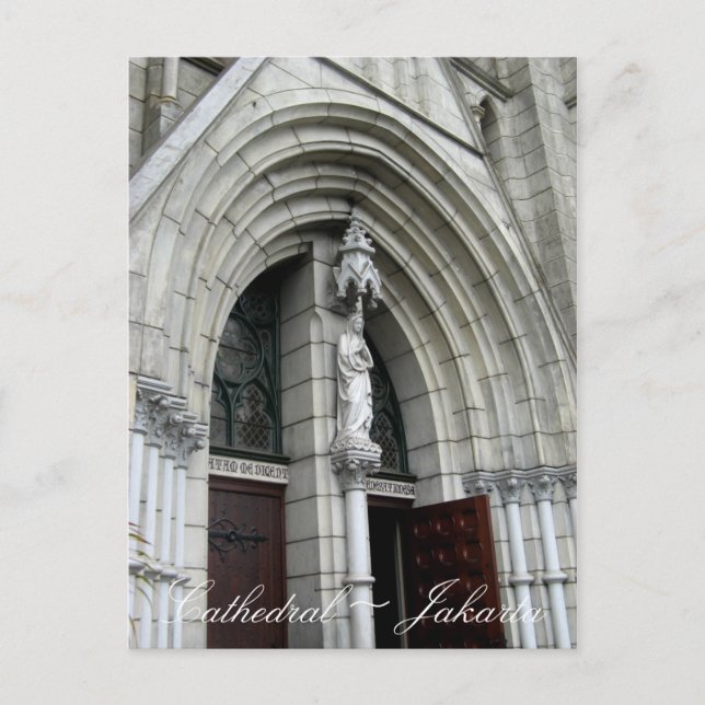 Cathedral Church Jakarta Indonesia Postcard (Front)