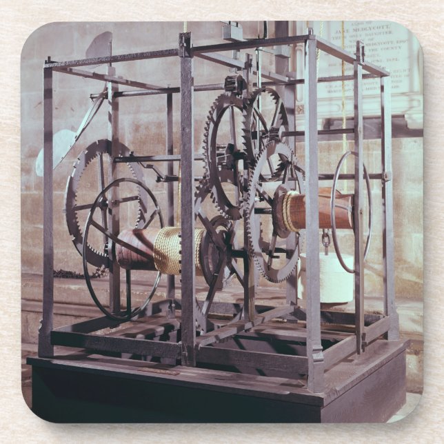 Cathedral clock made for the tower in Salisbury Ca Coaster (Front)