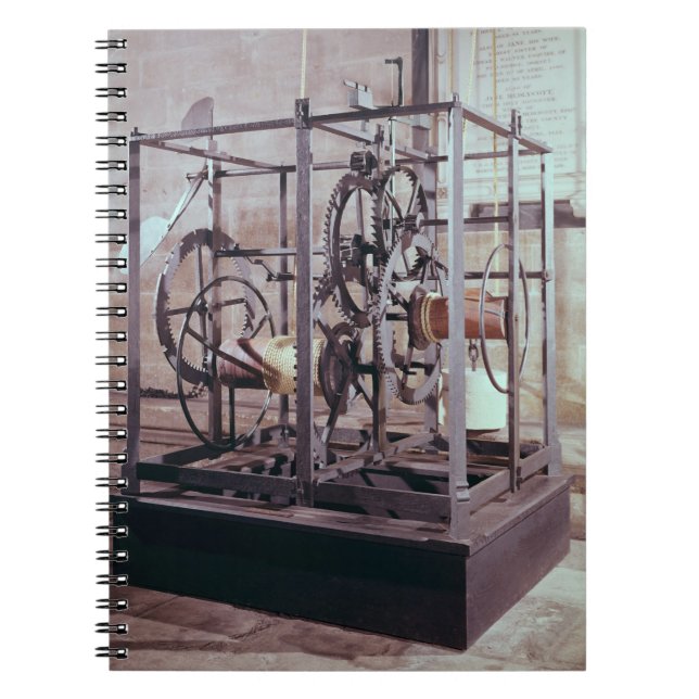 Cathedral clock made for the tower in Salisbury Ca Notebook (Front)