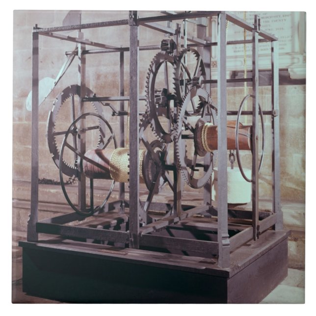 Cathedral clock made for the tower in Salisbury Ca Tile (Front)