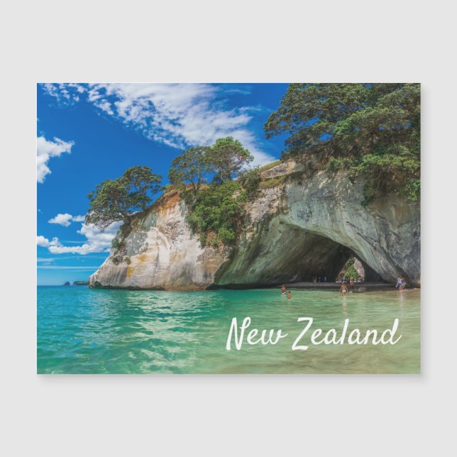 Cathedral Cove New Zealand Beach Carte postale (Devant)