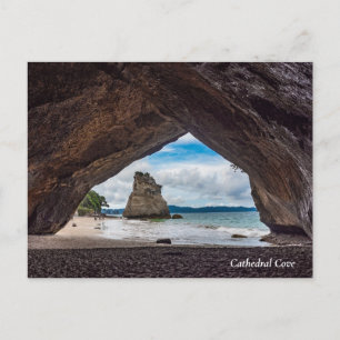 Cathedral Cove, New Zealand Marine Reserve Holiday Postcard