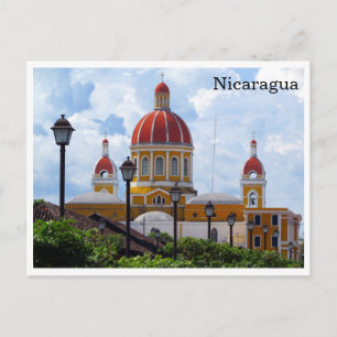 cathedral granada nicaragua postcard