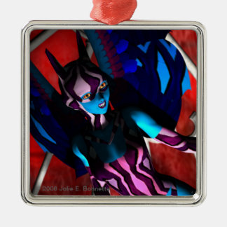 Cathedral Invader Premium Square Ornament