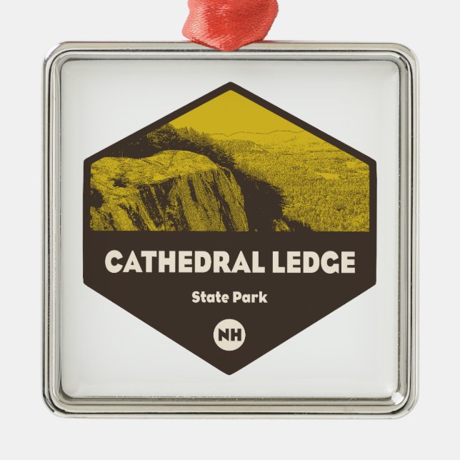 Cathedral Ledge State Park New Hampshire Metal Ornament (Front)