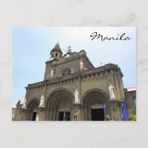 cathedral manila postcard