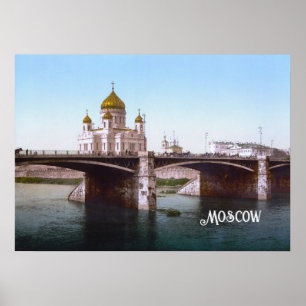 Cathedral of Christ the Saviour in Moscow (1900) Poster