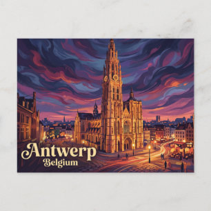 Cathedral of Our Lady Belgium Postcard