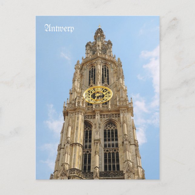 Cathedral Of Our Lady in Antwerp Postcard (Front)