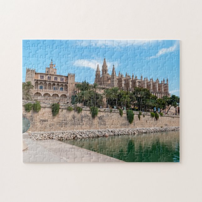 Cathedral of Palma de Mallorca and Almudaina Jigsaw Puzzle (Horizontal)