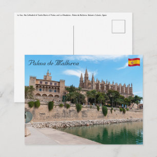 Cathedral of Palma de Mallorca and Almudaina Postcard